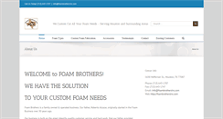 Desktop Screenshot of foambrothersinc.com