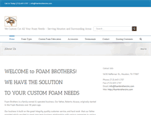 Tablet Screenshot of foambrothersinc.com